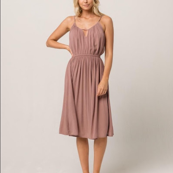 NWT Volcom Smoke Rough Edge MIDI Dress - Picture 1 of 5